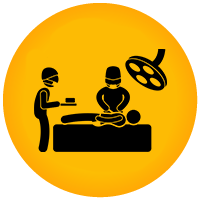 Blunt and Penetrating Surgery Icon - KM NU Hospitals